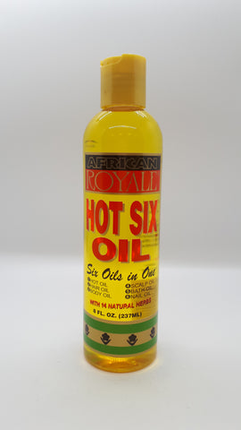African Royale -  Hot Six Hair Oil, 8oz