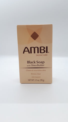 AMBI -  Black Soap Bar with Shea Butter