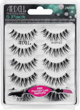 ARDELL LASHES 5 PACK[WISPIES BLK] W/APPLICATOR