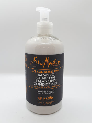 SHEA MOISTURE - AFRICAN BLACK SOAP BAMBOO CHARCOAL DEEP BALANCING CONDITIONER