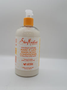 SHEA MOISTURE - COCONUT CUSTARD MAKE IT LAST WASH N' GO CONDITIONER