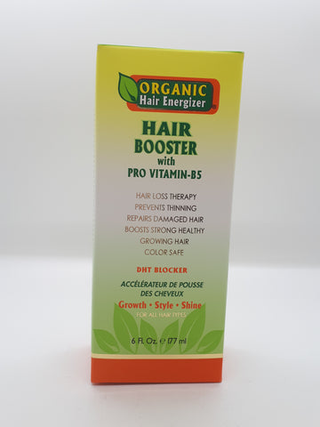 Organic Hair Energizer Hair Booster with Pro Vitamin-B5 2oz