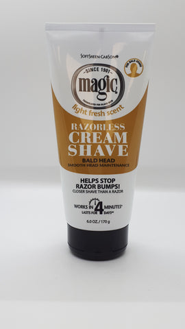 Magic Razorless Shave - Cream Extra Strength by Carson for Men, 6 oz
