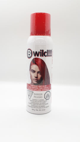 Bwild Temporary Hair Color Spray, Red, 3.5oz