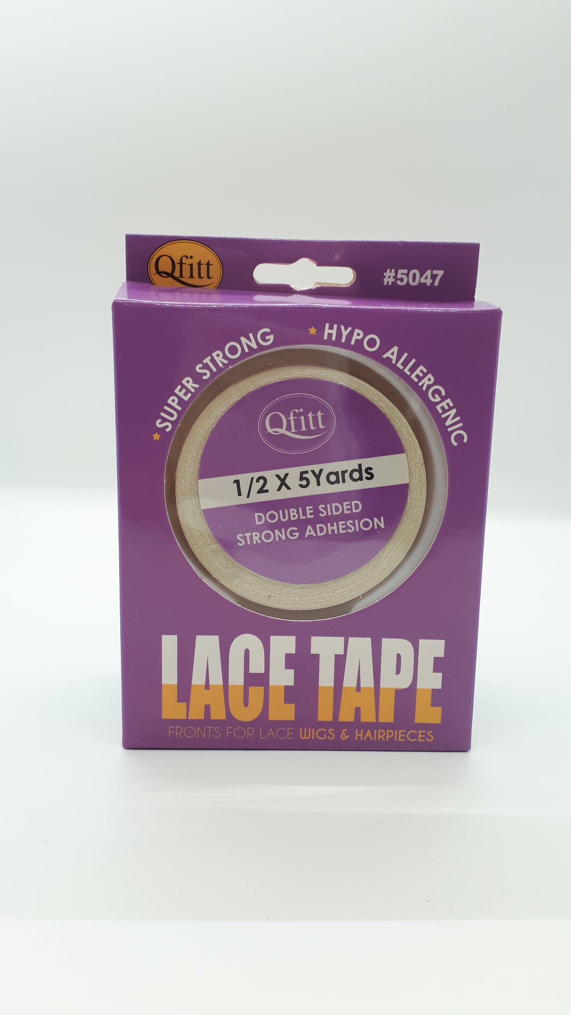 Lace Tape for Wigs & Hairpieces 1/2 x 5 Yards Double Sided Strong Adhesive