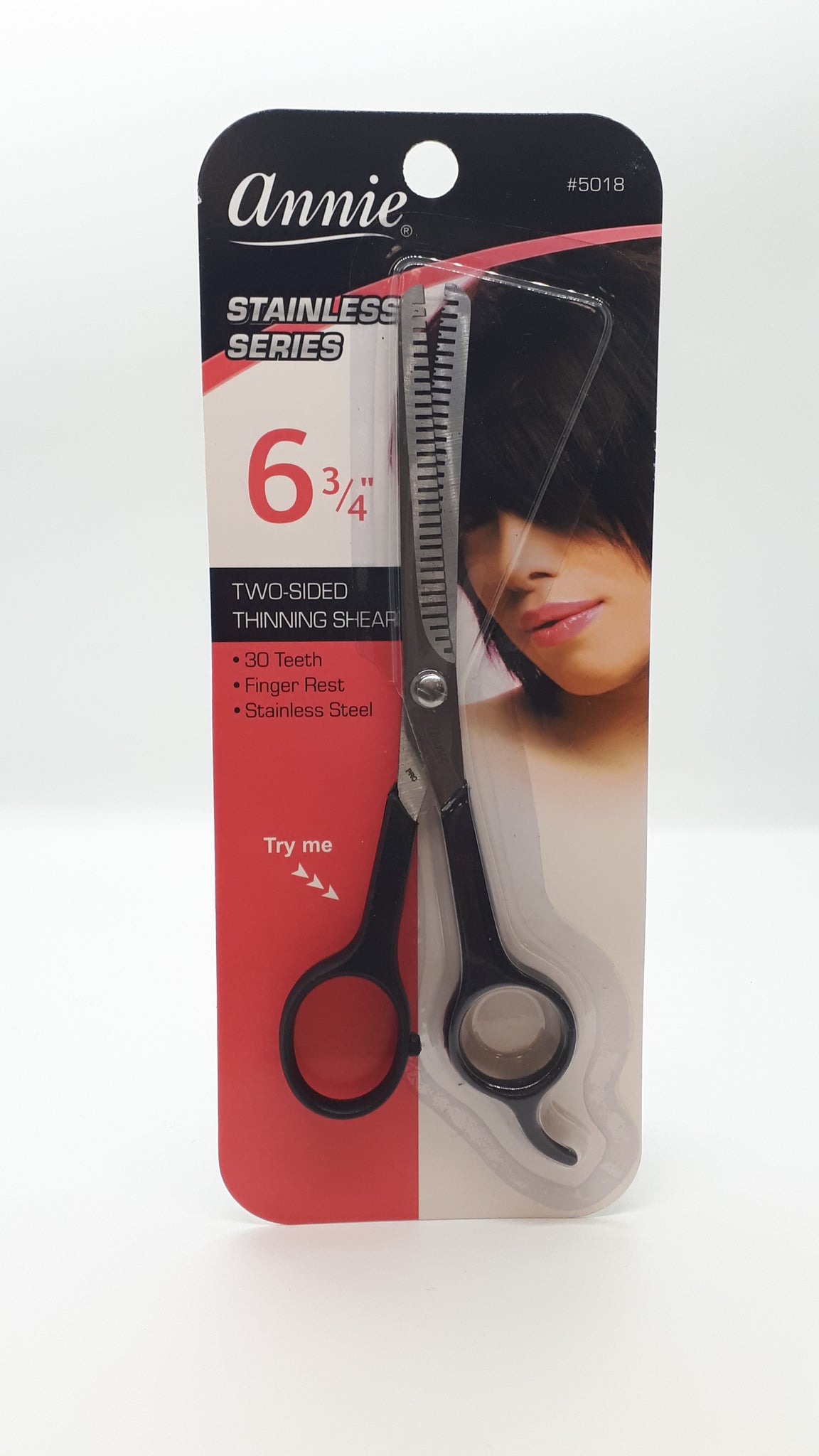 ANNIE SCISSORS ICE SERIES 7" TWO SIDED THINNING SHEAR  6 ¾''