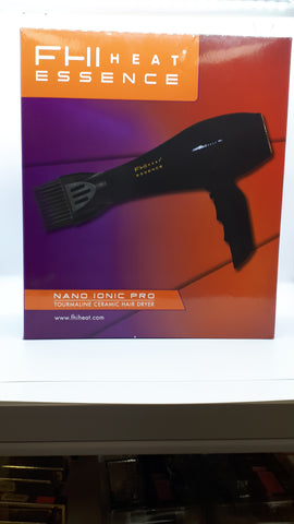 FHI Heat Essence Nano Ionic Pro Tourmaline Ceramic Hair Dryer 1875 Watts Black