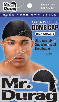 ANNIE MR DURAG SPANDEX DOME CAP<BLACK>