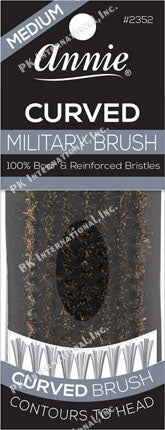 ANNIE BRUSH CURVED MEDIUM MILITARY