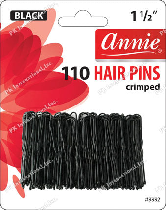 ANNIE HAIRPINS BLACK 110CT
