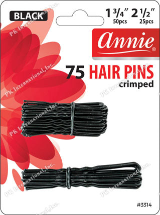 ANNIE HAIRPINS BLACK 60CT
