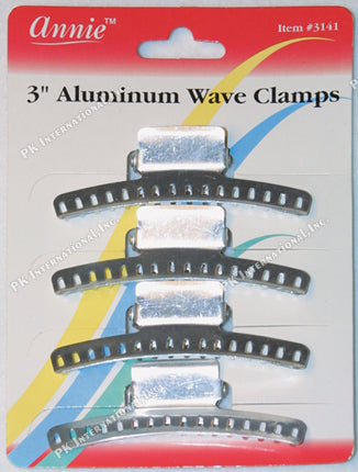 ANNIE CLAMPS ALUMINUM WAVE 3"