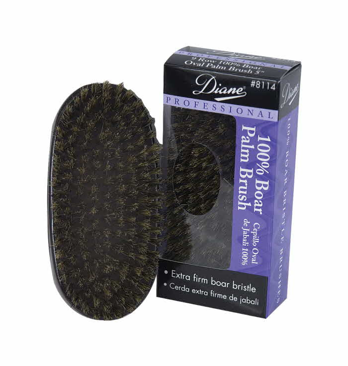 DIANE WAVE BRUSH 100% BOAR<MILITARY>PALM